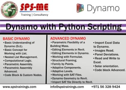GET #DYNAMO WITH #PYTHON EXCULSIVE TRAINING +971563289424