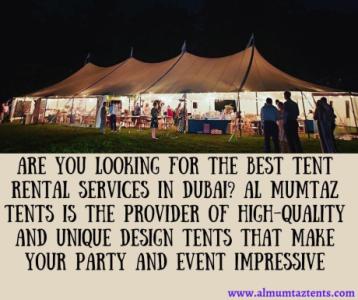 Tent rental in Abu Dhabi