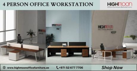 Boost Team Collaboration with 4-Person Workstations - Shop Now!
