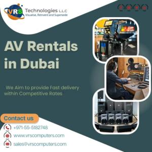 Different Sectors in Dubai use AV Rental Equipment