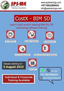World’s leading Costx BIM 5D – Quantity Takeoff & Cost Estimation training