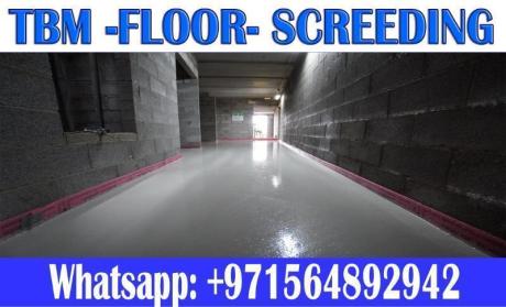 Self-leveling floor screeding Company Ajman Dubai Sharjah