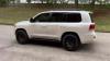 White Toyota Land cruiser