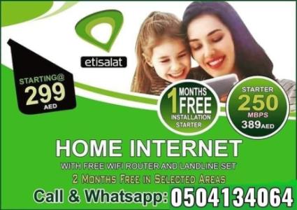 Etisalat home internet service