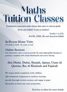 Mathematics Private Tutor