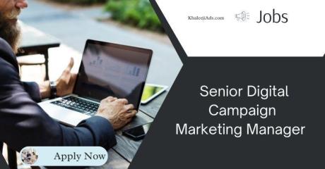 Senior Digital Campaign Marketing Manager