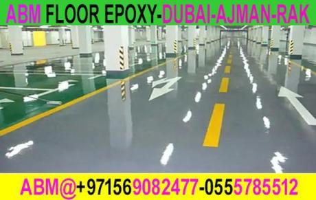 Road Marking Flooring in Ajman Dubai Rak