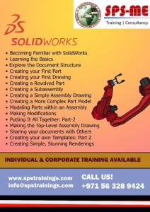 LEARN #SOLIDWORKS BY INDUSTRY EXPERIENCED TRAINERS +971 56 328 9424