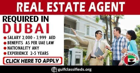 REAL ESTATE AGENT REQUIRED IN DUBAI