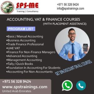 Learn #Accounting, #VAT & #Finance Courses +971563289424