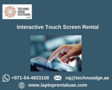 Why to Choose Interactive Touch Screen Rental?
